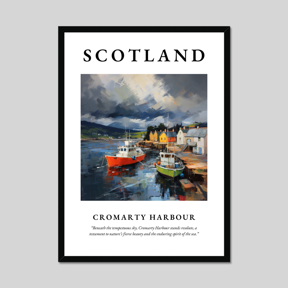 Poster of Cromarty Harbour, Scotland.