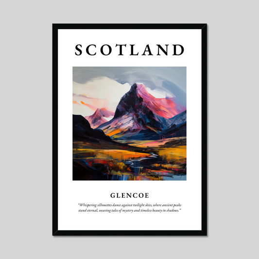 Poster of Glencoe, Scotland.