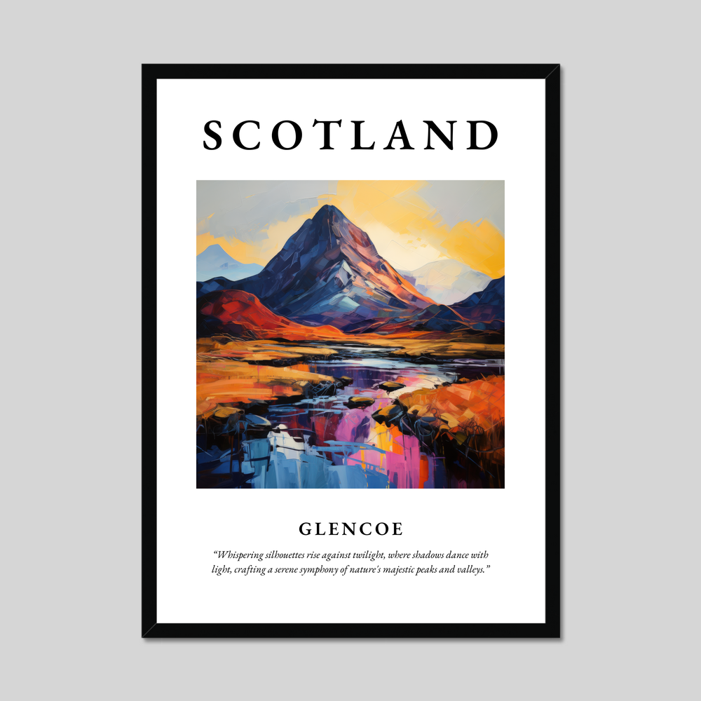 Poster of Glencoe, Scotland.