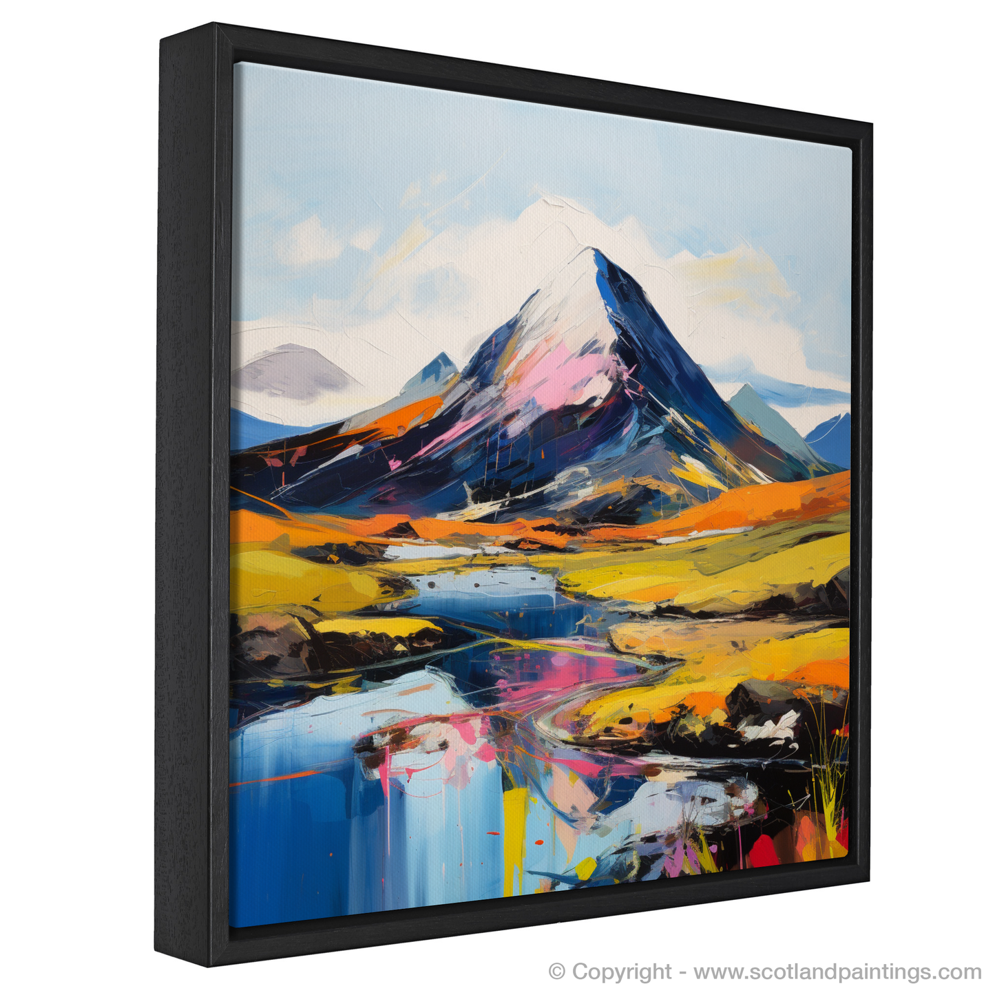 Painting and Art Print of Beinn a' Chròin. Beinn a' Chròin: An Expressionist Odyssey.