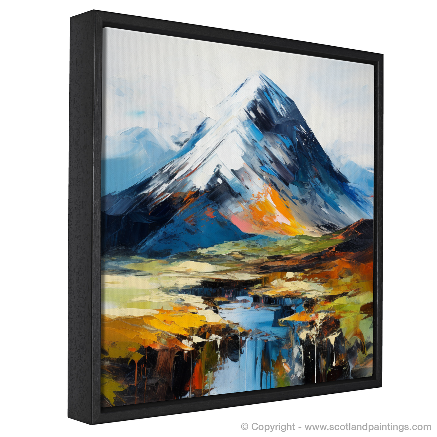 Painting and Art Print of Beinn a' Chròin. Beinn a' Chròin Unleashed: An Expressionist Ode to the Scottish Highlands.