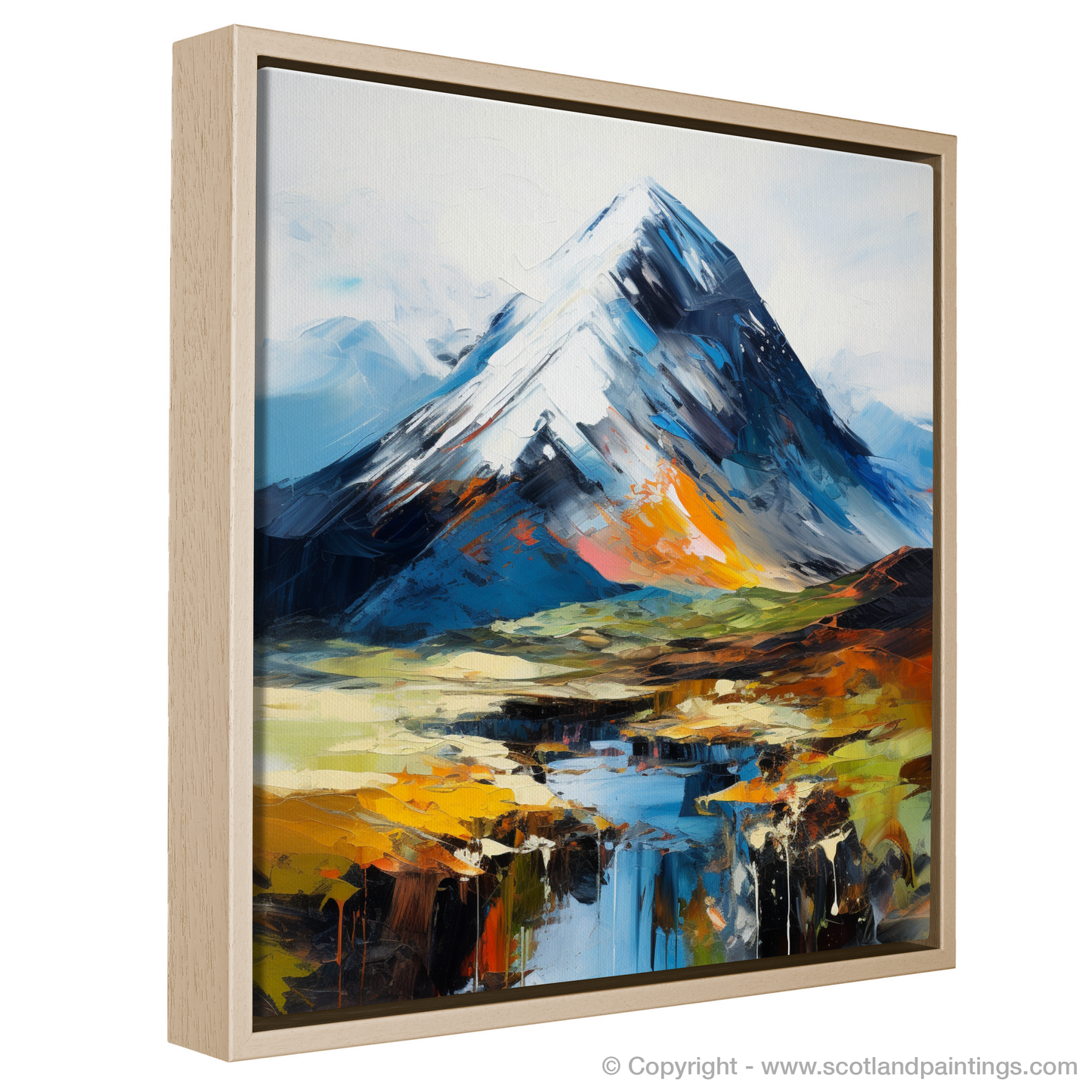 Painting and Art Print of Beinn a' Chròin. Beinn a' Chròin Unleashed: An Expressionist Ode to the Scottish Highlands.