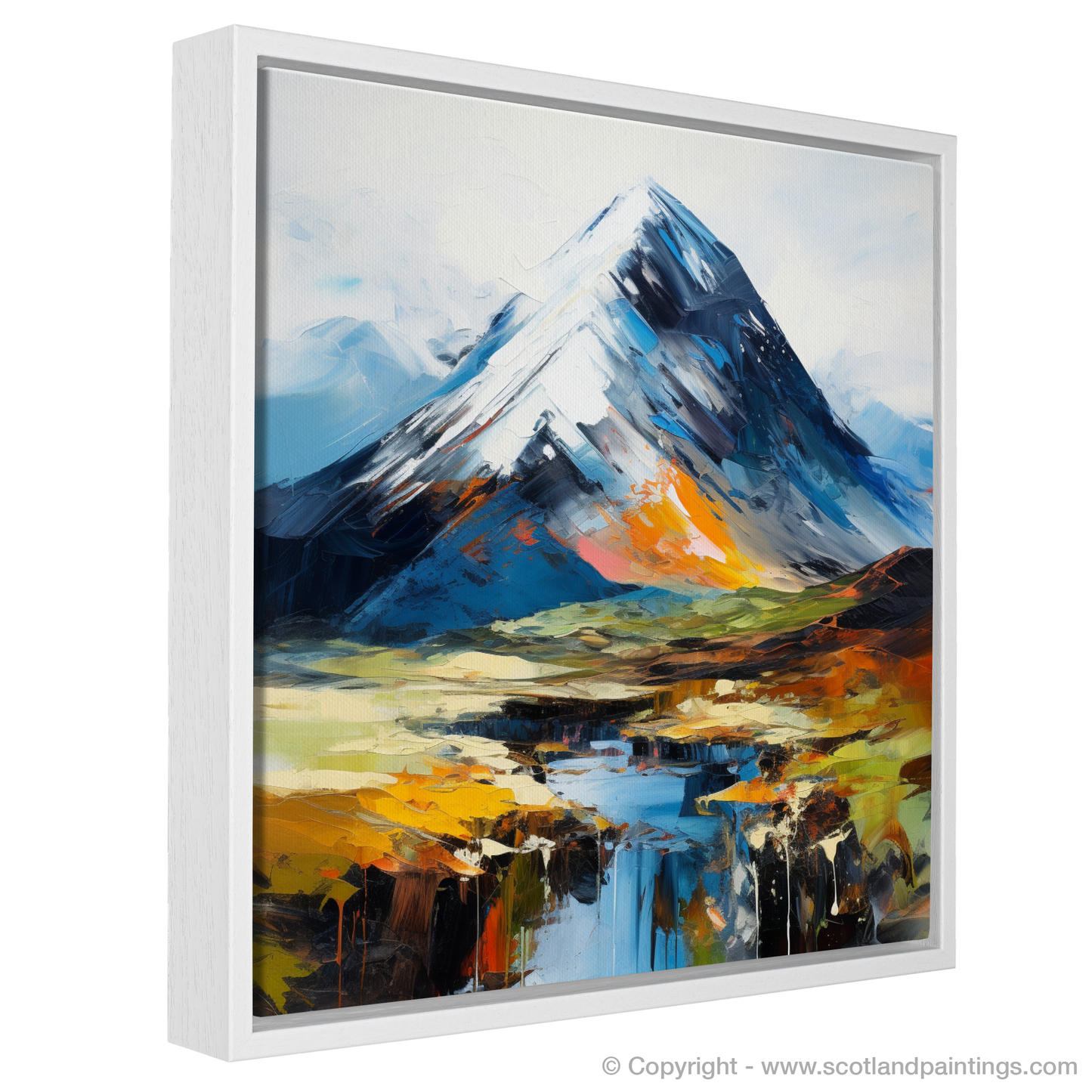 Painting and Art Print of Beinn a' Chròin. Beinn a' Chròin Unleashed: An Expressionist Ode to the Scottish Highlands.