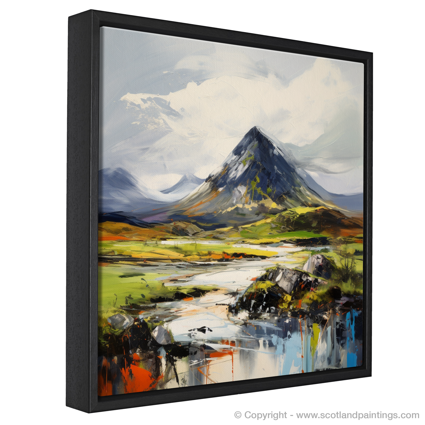 Painting and Art Print of Beinn a' Chròin entitled "Highland Fervour: Beinn a' Chròin Unleashed".