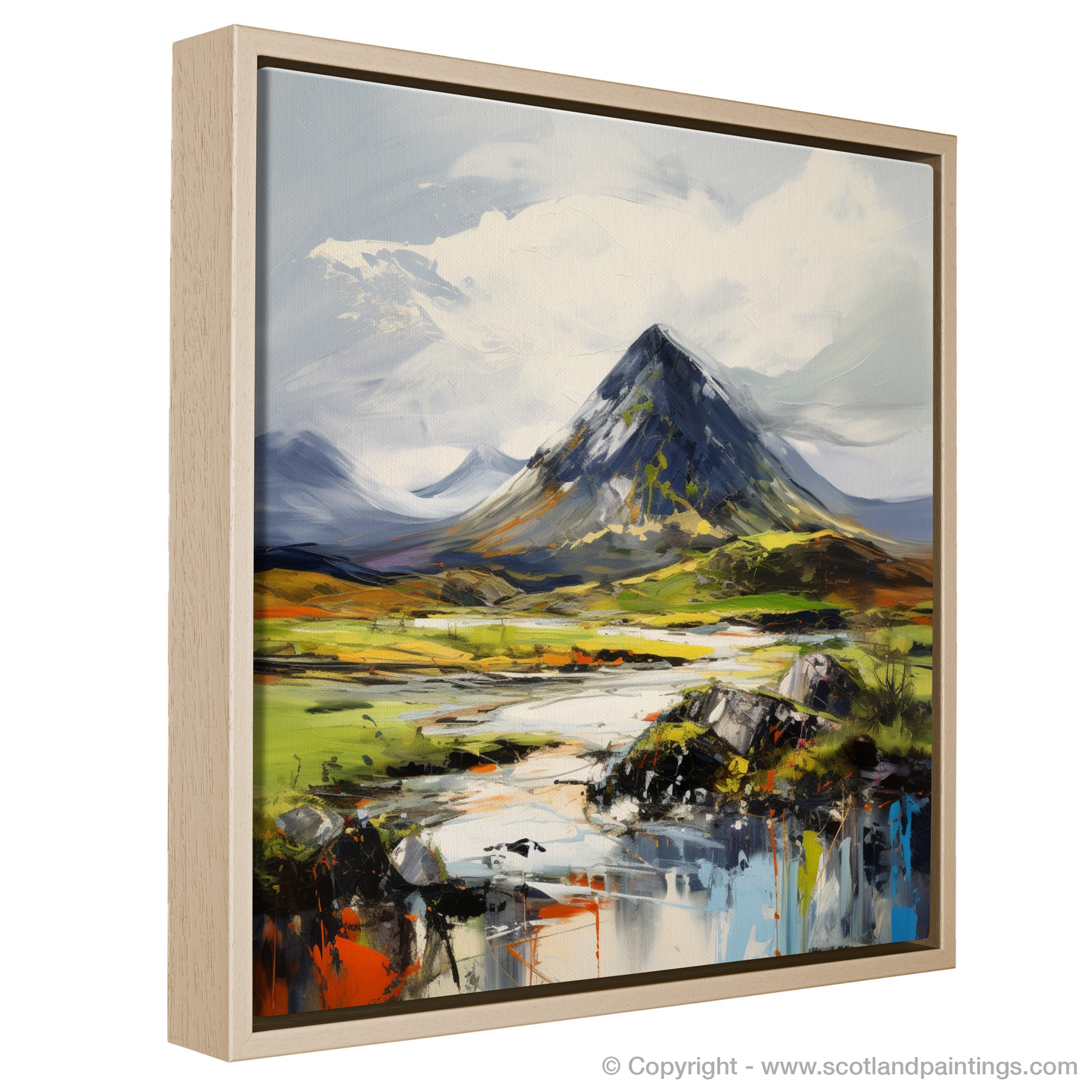 Painting and Art Print of Beinn a' Chròin entitled "Highland Fervour: Beinn a' Chròin Unleashed".