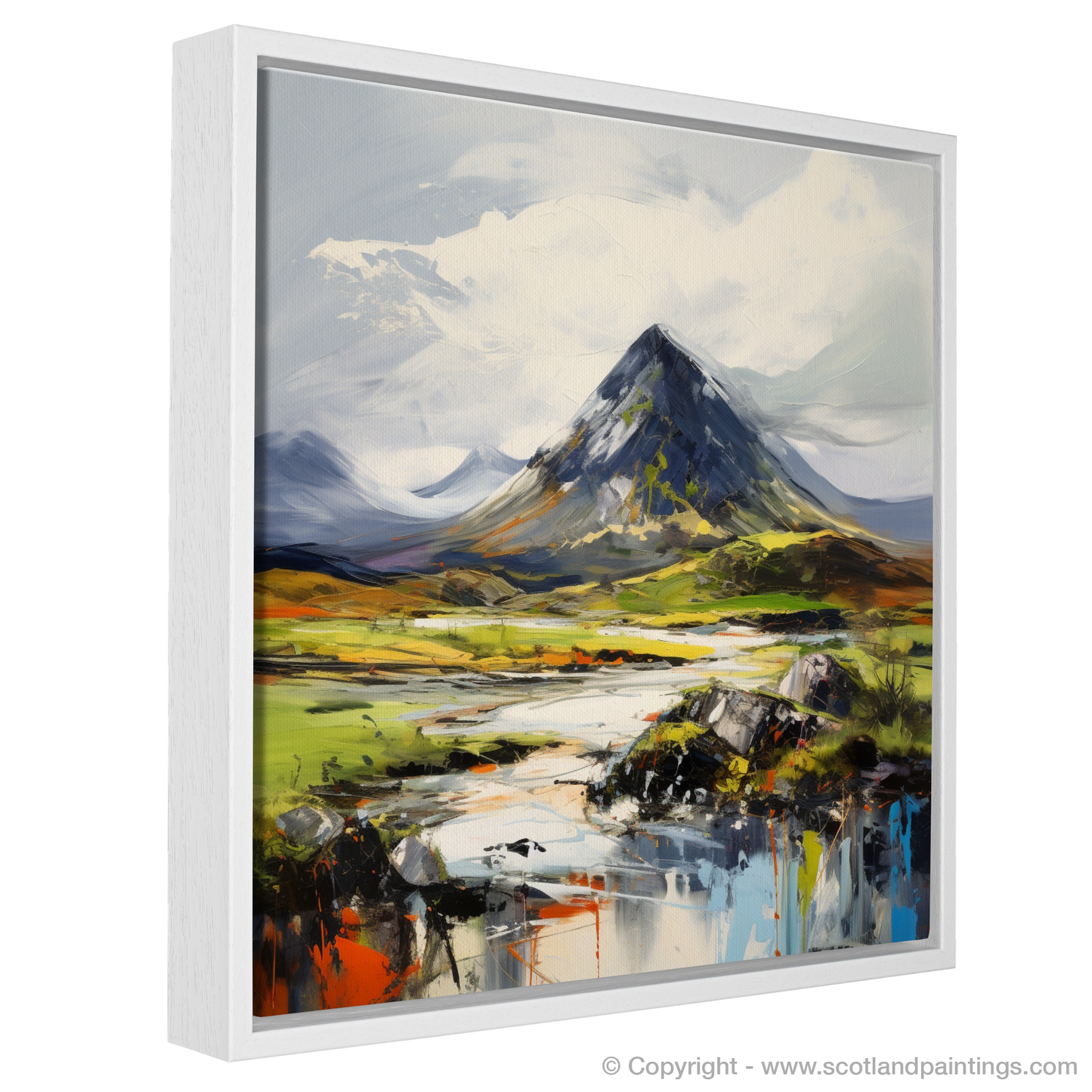 Painting and Art Print of Beinn a' Chròin entitled "Highland Fervour: Beinn a' Chròin Unleashed".