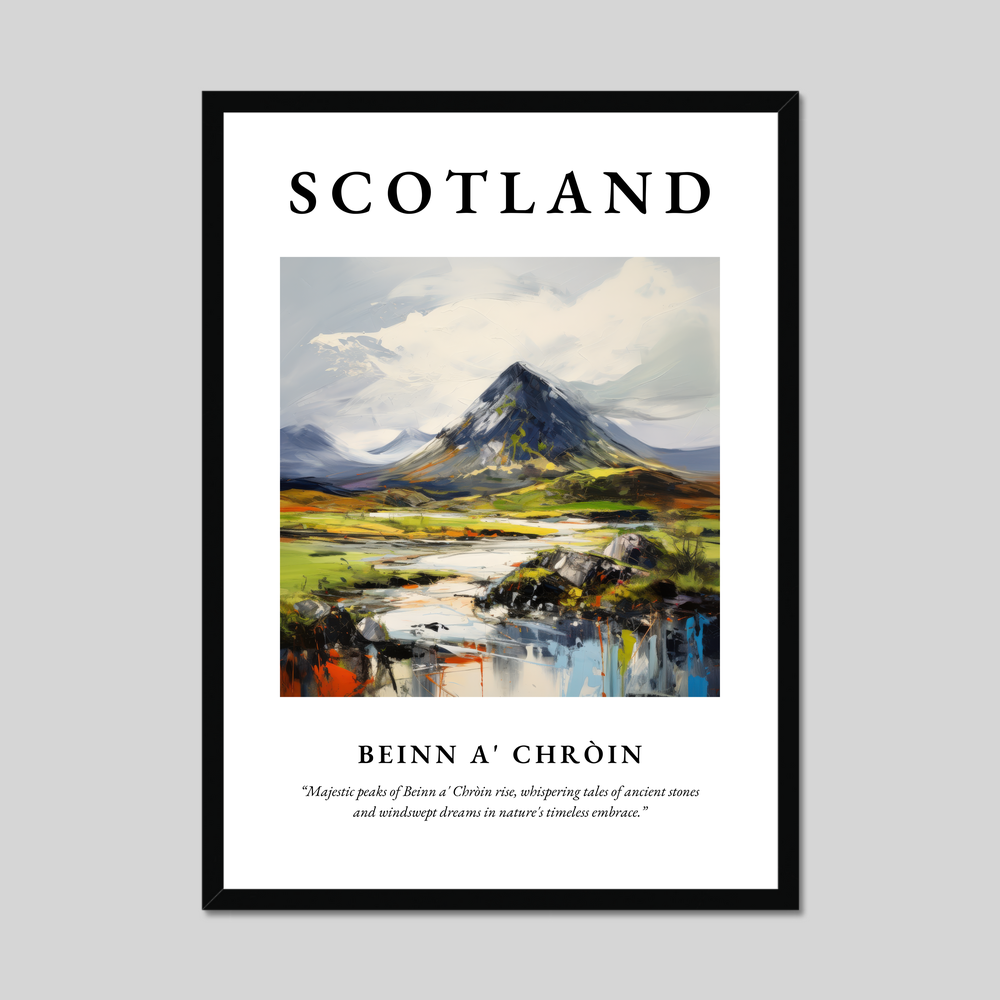 Poster of Beinn a' Chròin, Scotland.