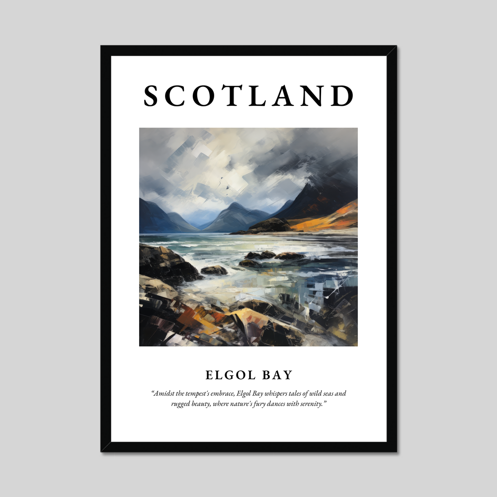 Poster of Elgol Bay, Scotland.