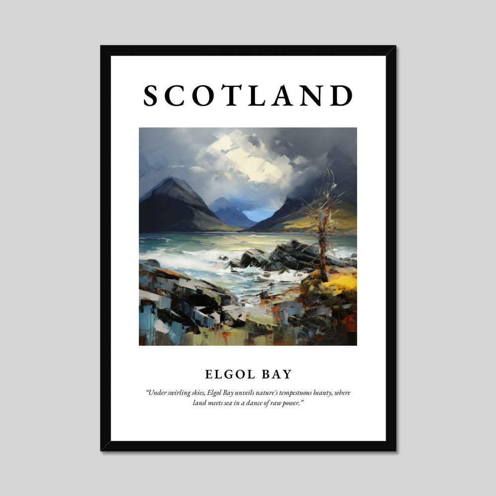 Poster of Elgol Bay, Scotland.