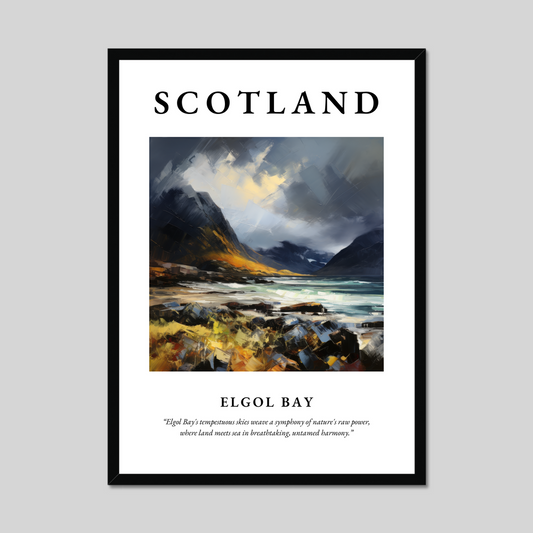 Poster of Elgol Bay, Scotland.