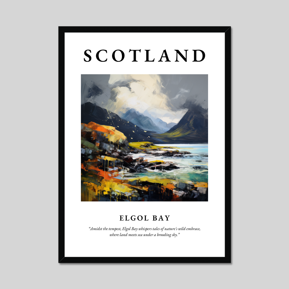 Poster of Elgol Bay, Scotland.