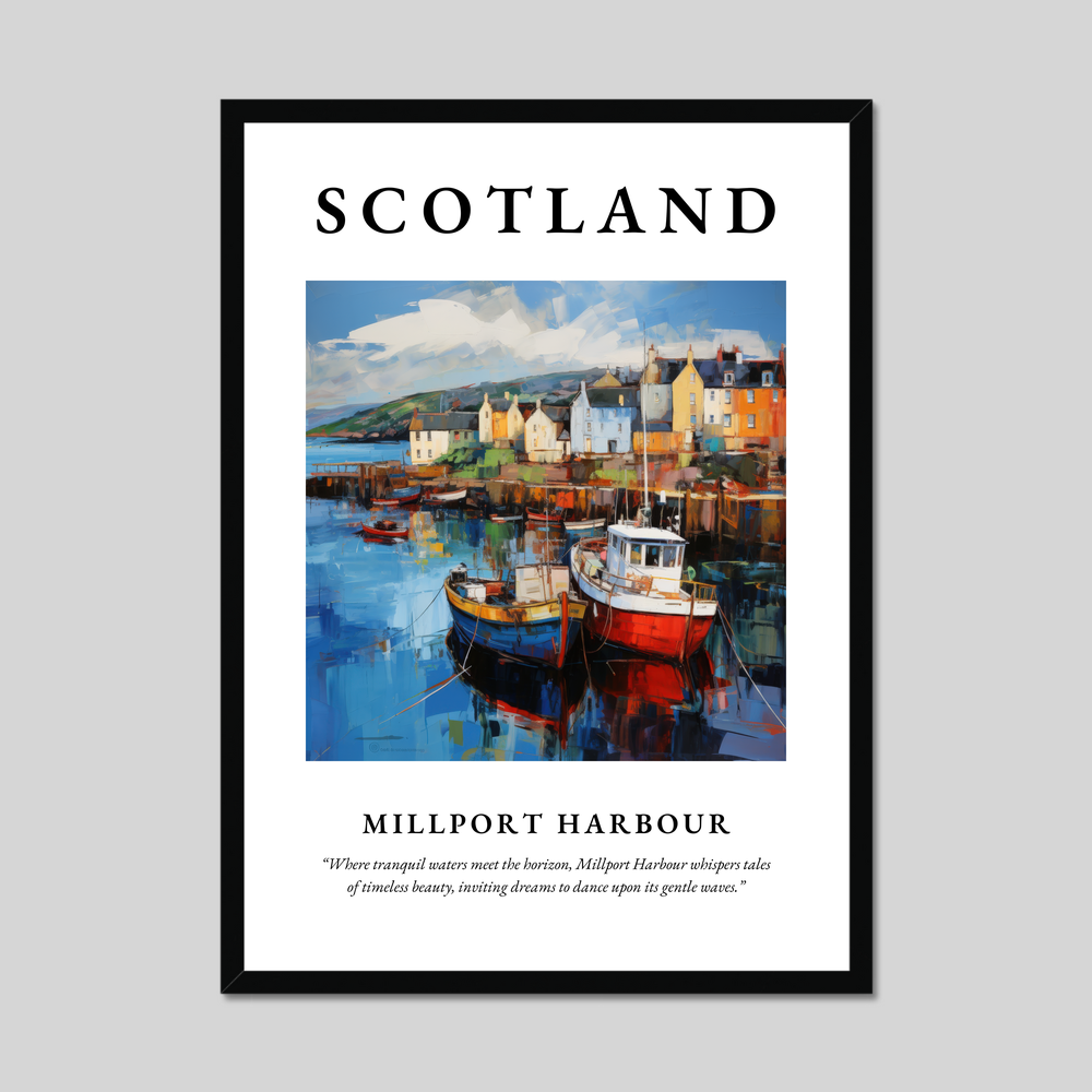 Poster of Millport Harbour, Scotland.