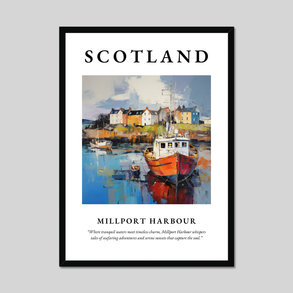 Poster of Millport Harbour, Scotland.