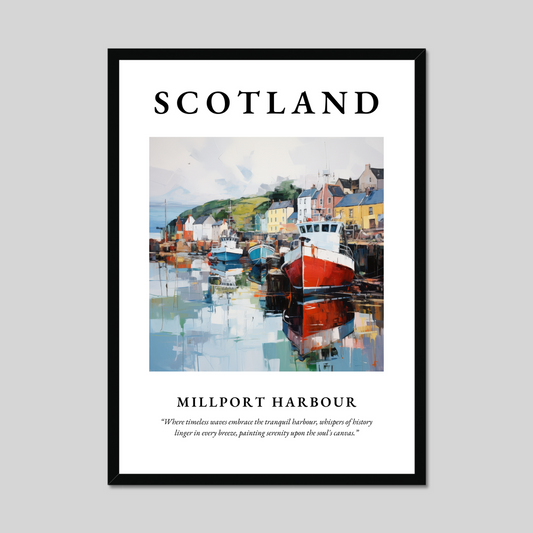 Poster of Millport Harbour, Scotland.