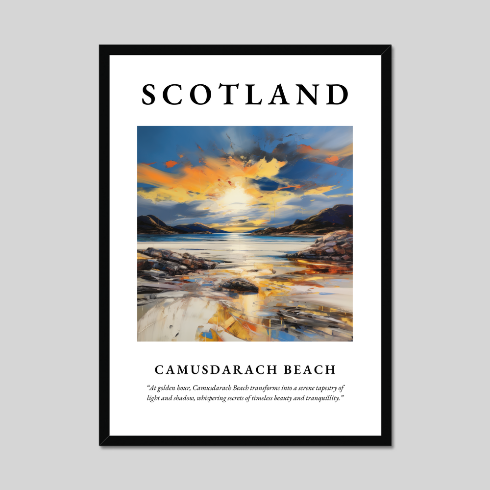 Poster of Camusdarach Beach, Scotland.