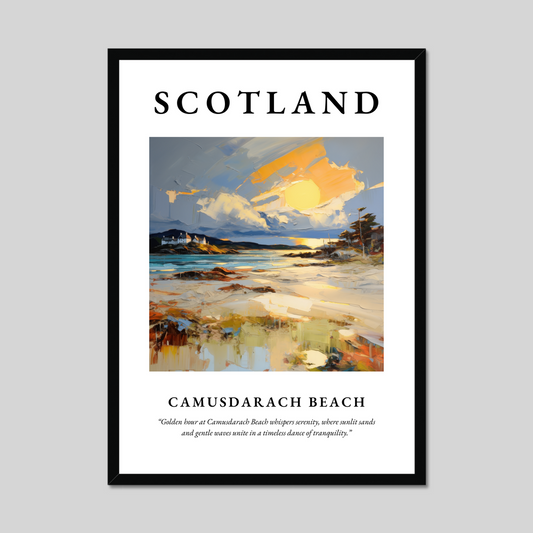 Poster of Camusdarach Beach, Scotland.