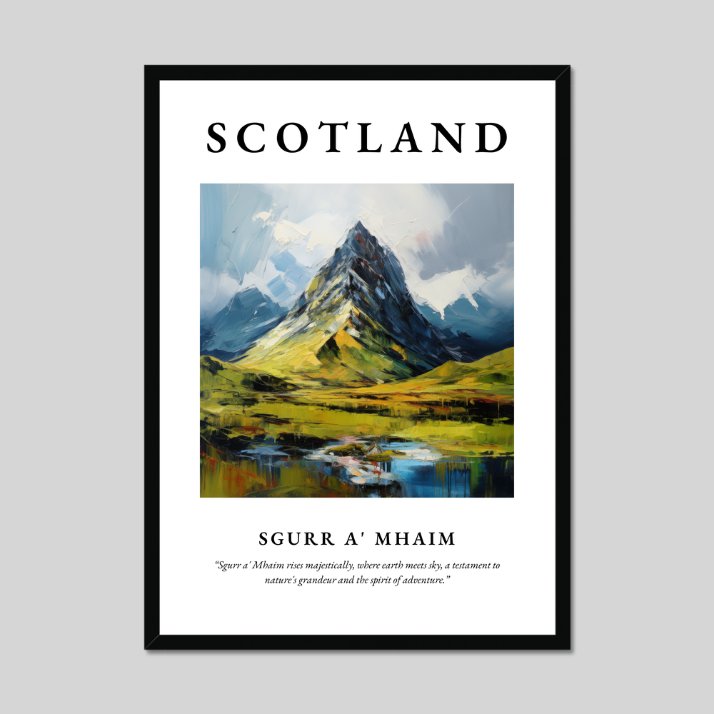 Poster of Sgurr a' Mhaim, Scotland.