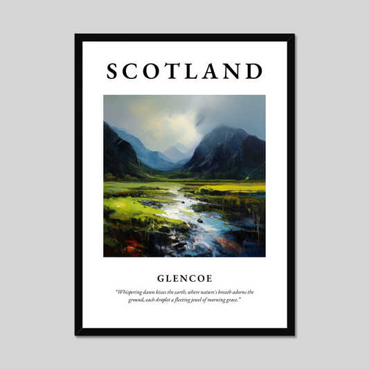 Poster of Glencoe, Scotland.