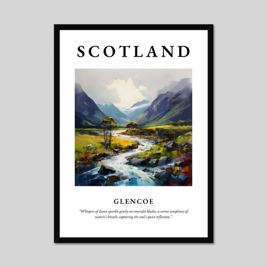 Poster of Glencoe, Scotland.