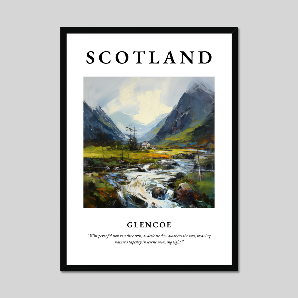 Poster of Glencoe, Scotland.