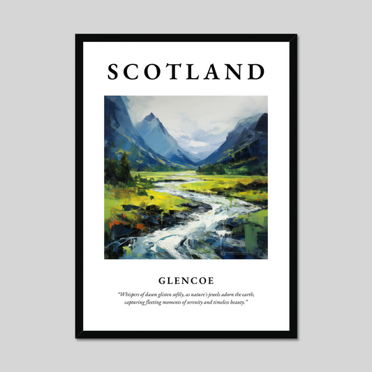 Poster of Glencoe, Scotland.