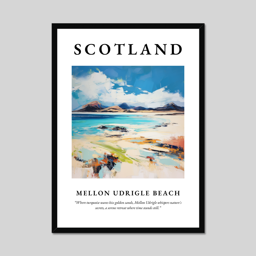 Poster of Mellon Udrigle Beach, Scotland.