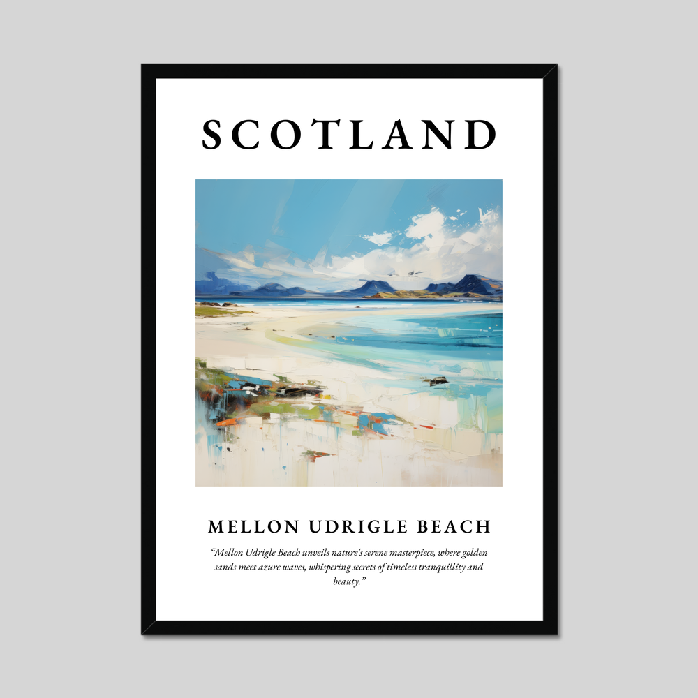 Poster of Mellon Udrigle Beach, Scotland.