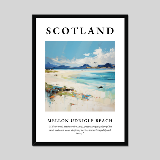 Poster of Mellon Udrigle Beach, Scotland.