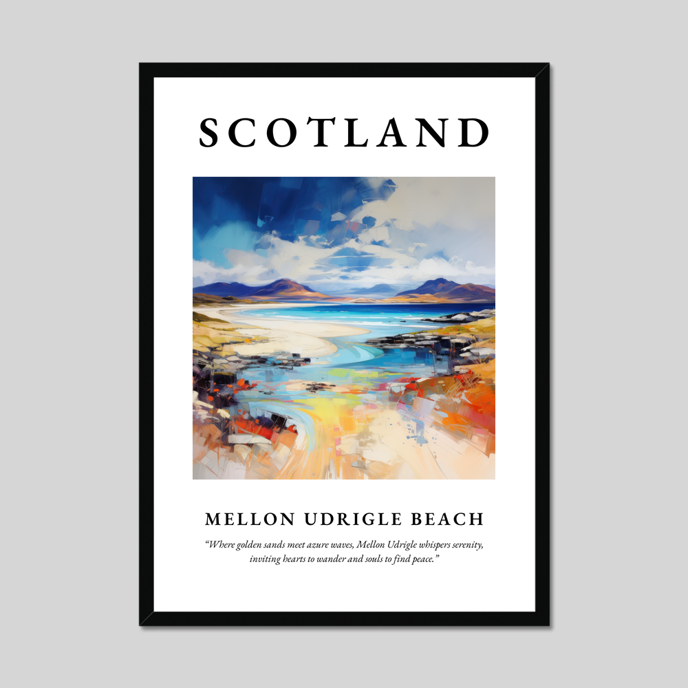 Poster of Mellon Udrigle Beach, Scotland.