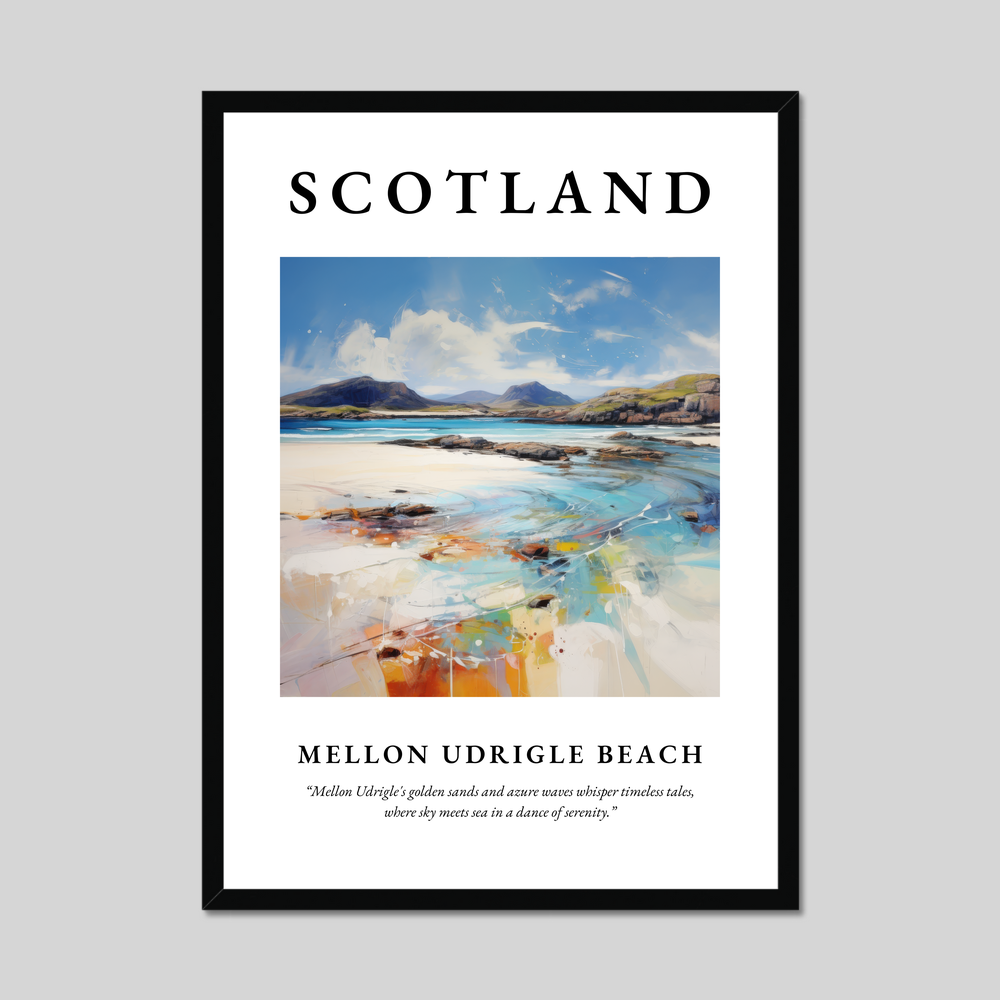 Poster of Mellon Udrigle Beach, Scotland.