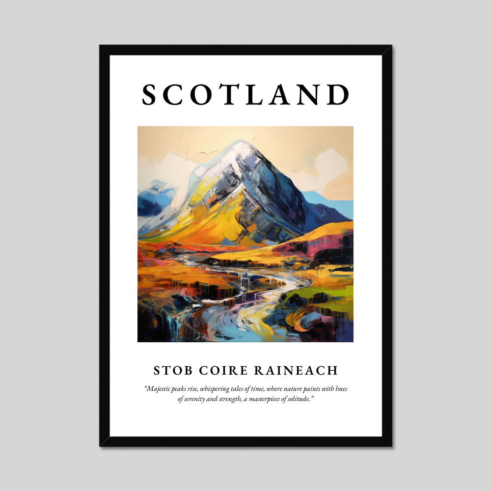 Poster of Stob Coire Raineach, Scotland.