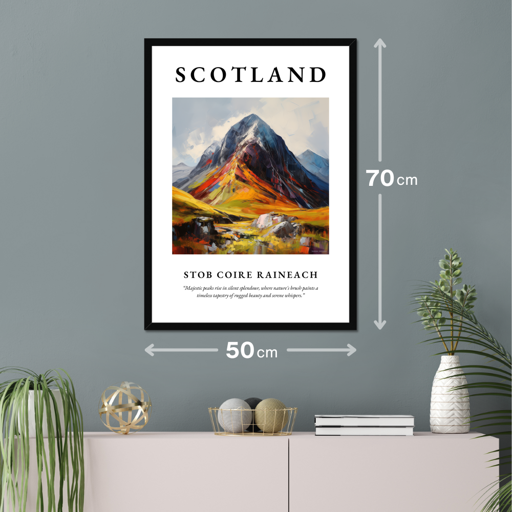 Poster of Stob Coire Raineach hanging on a wall