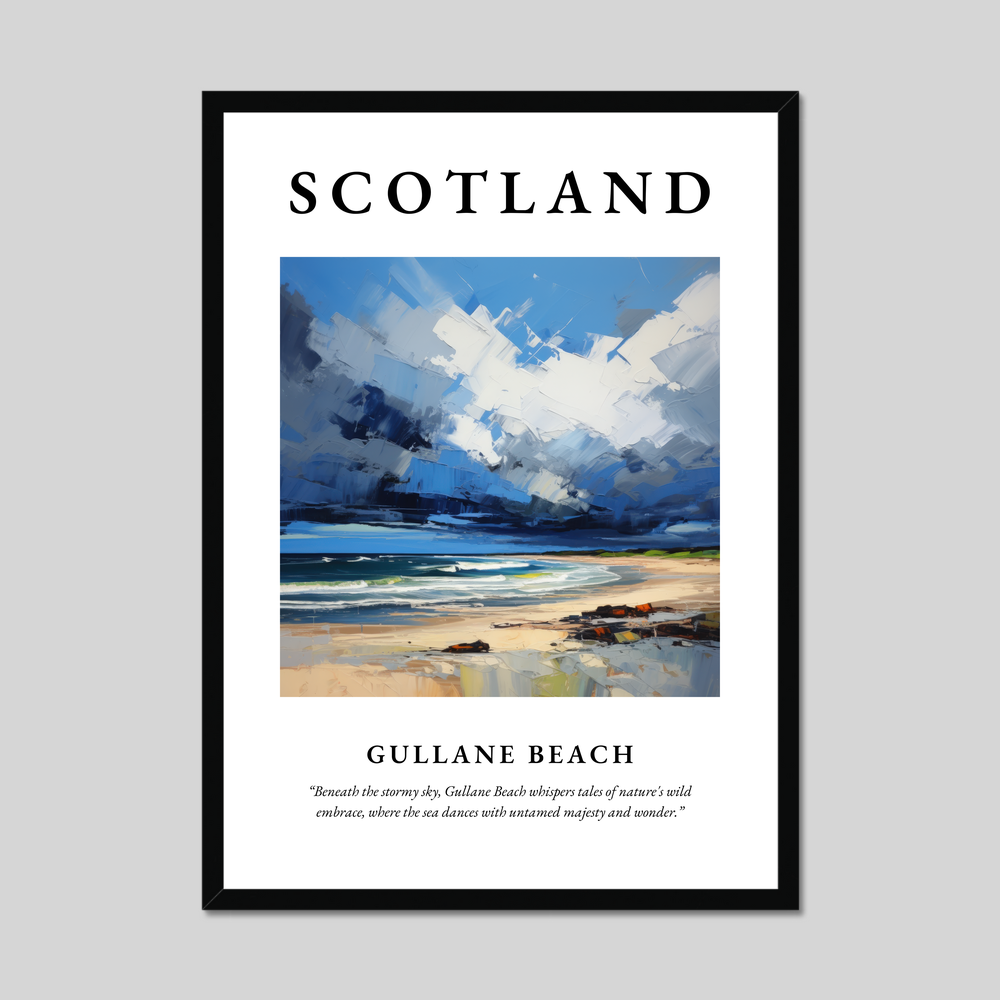 Poster of Gullane Beach, Scotland.