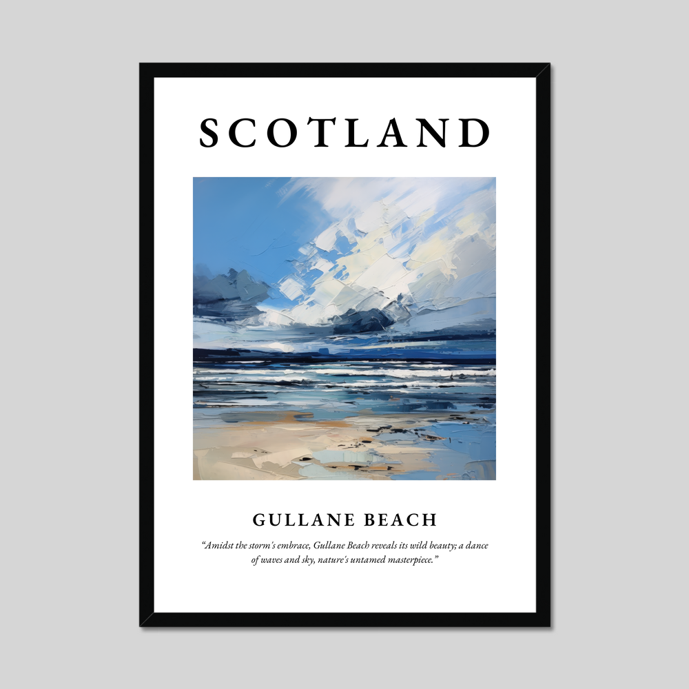 Poster of Gullane Beach, Scotland.