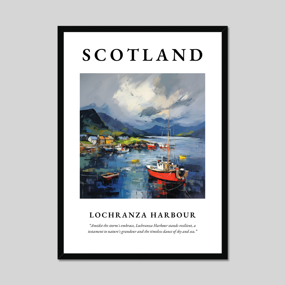 Poster of Lochranza Harbour, Scotland.