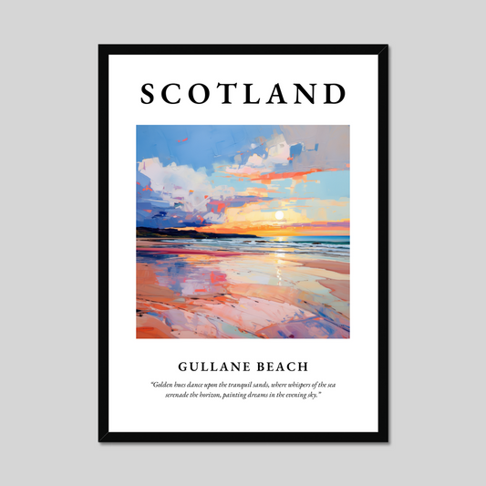 Poster of Gullane Beach, Scotland.