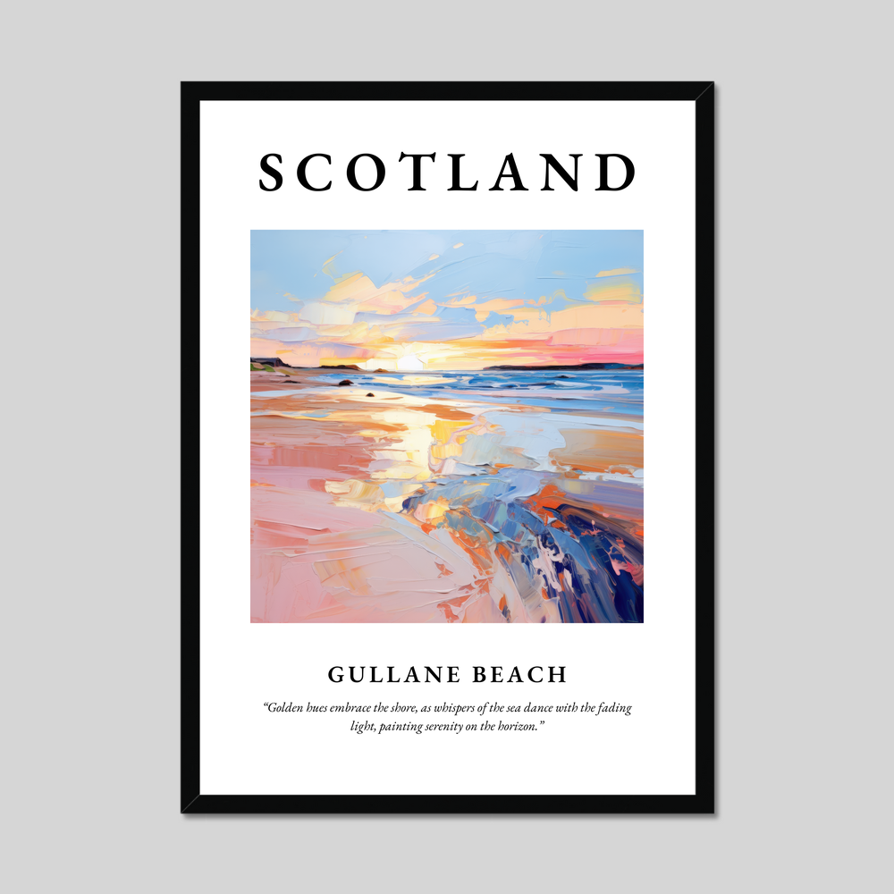 Poster of Gullane Beach, Scotland.