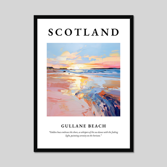 Poster of Gullane Beach, Scotland.