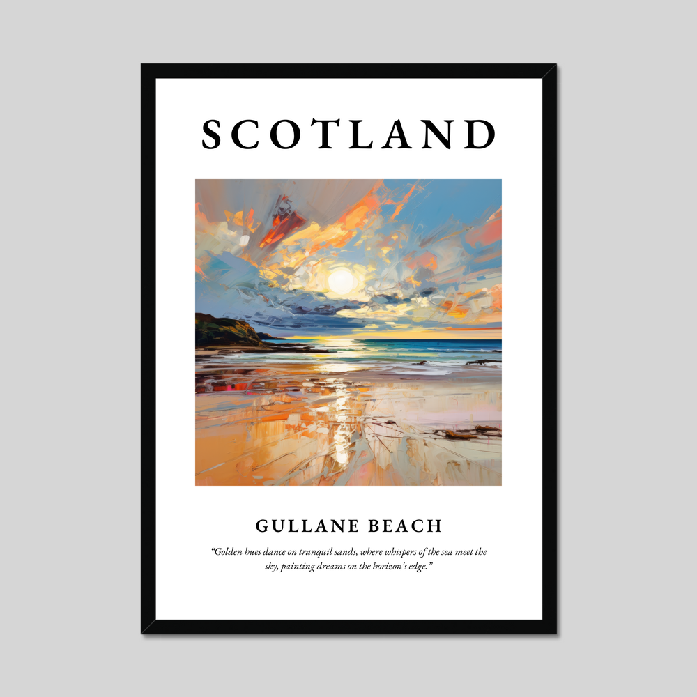 Poster of Gullane Beach, Scotland.