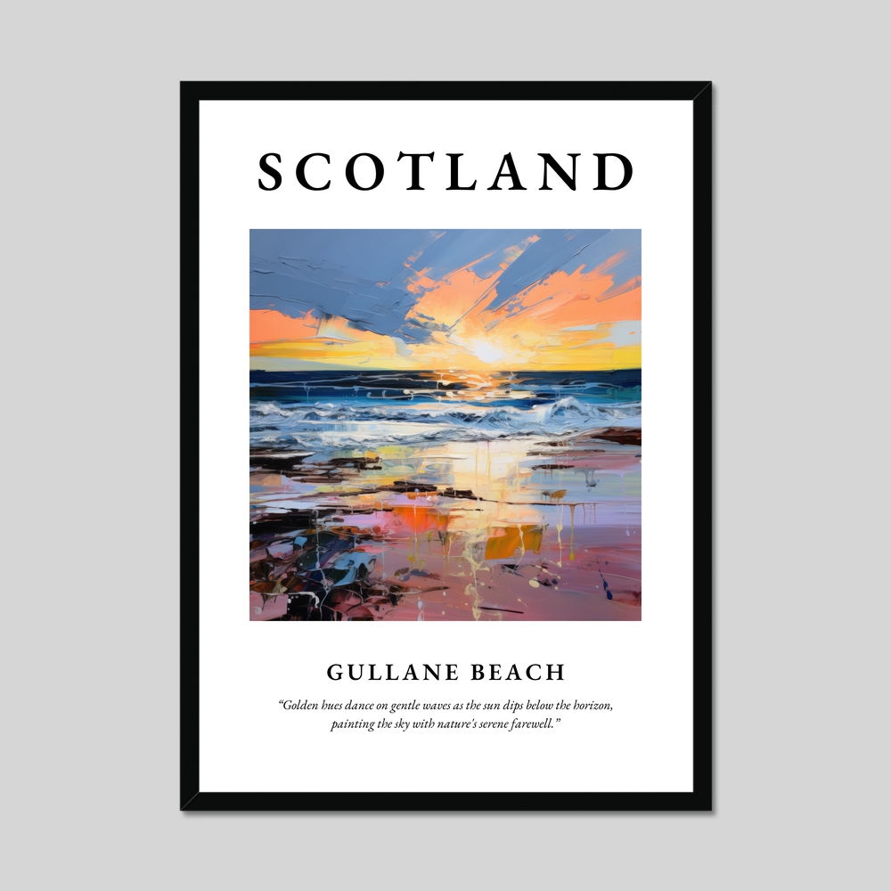 Poster of Gullane Beach, Scotland.