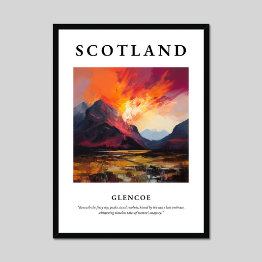 Poster of Glencoe, Scotland.