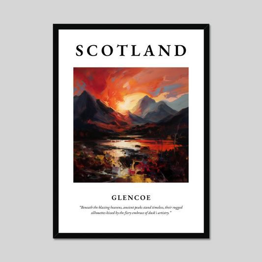 Poster of Glencoe, Scotland.