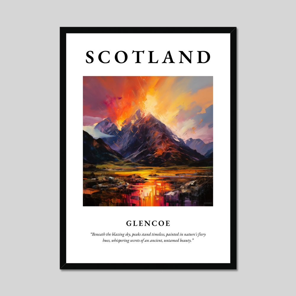 Poster of Glencoe, Scotland.