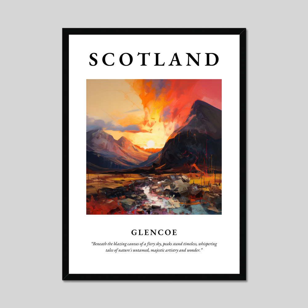 Poster of Glencoe, Scotland.