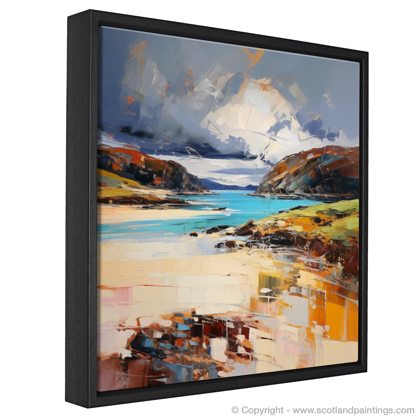 Painting and Art Print of Balnakeil Bay, Durness, Sutherland entitled "Wild Windswept Charm of Balnakeil Bay".