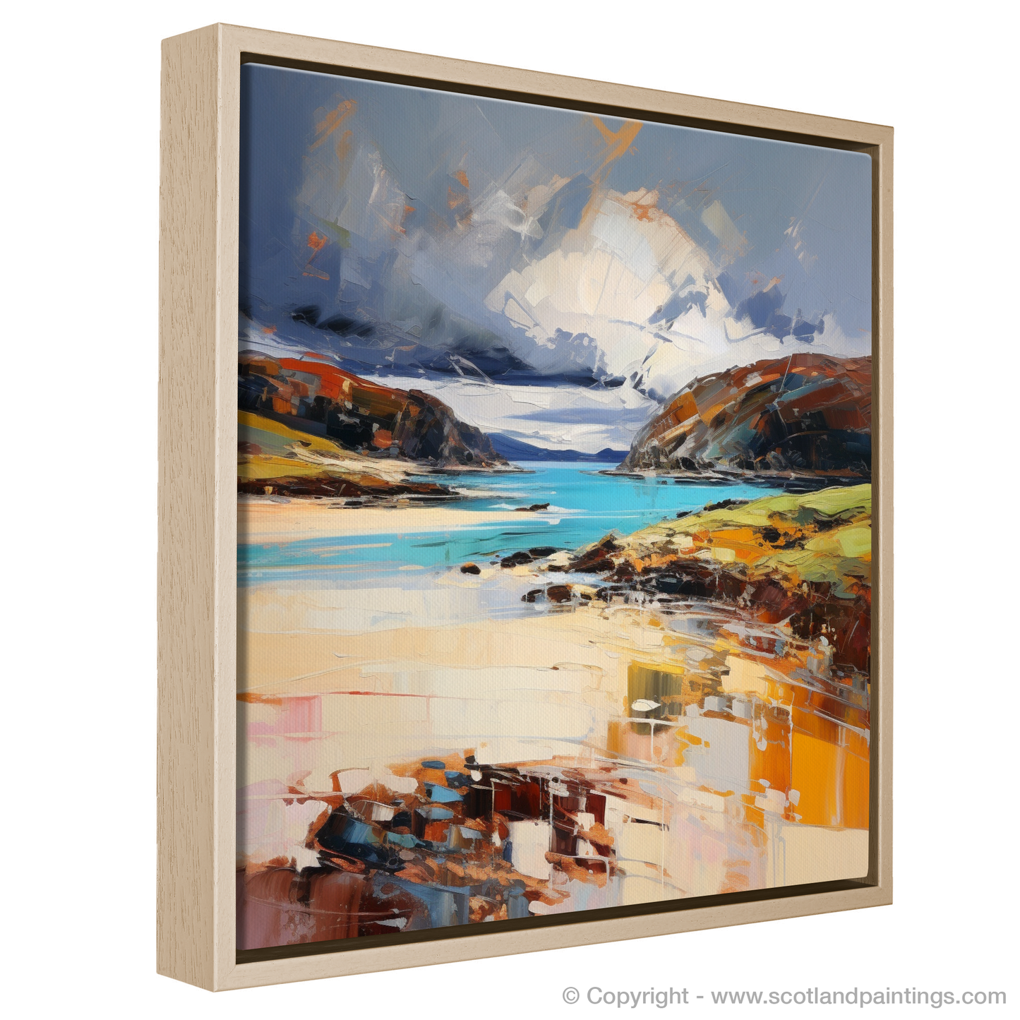 Painting and Art Print of Balnakeil Bay, Durness, Sutherland entitled "Wild Windswept Charm of Balnakeil Bay".