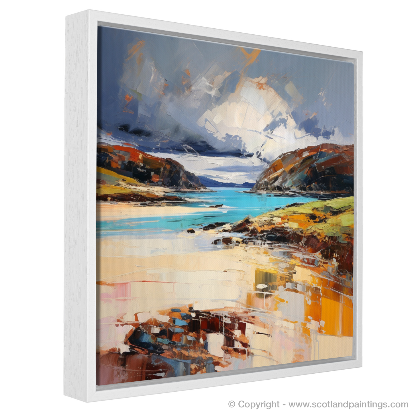 Painting and Art Print of Balnakeil Bay, Durness, Sutherland entitled "Wild Windswept Charm of Balnakeil Bay".