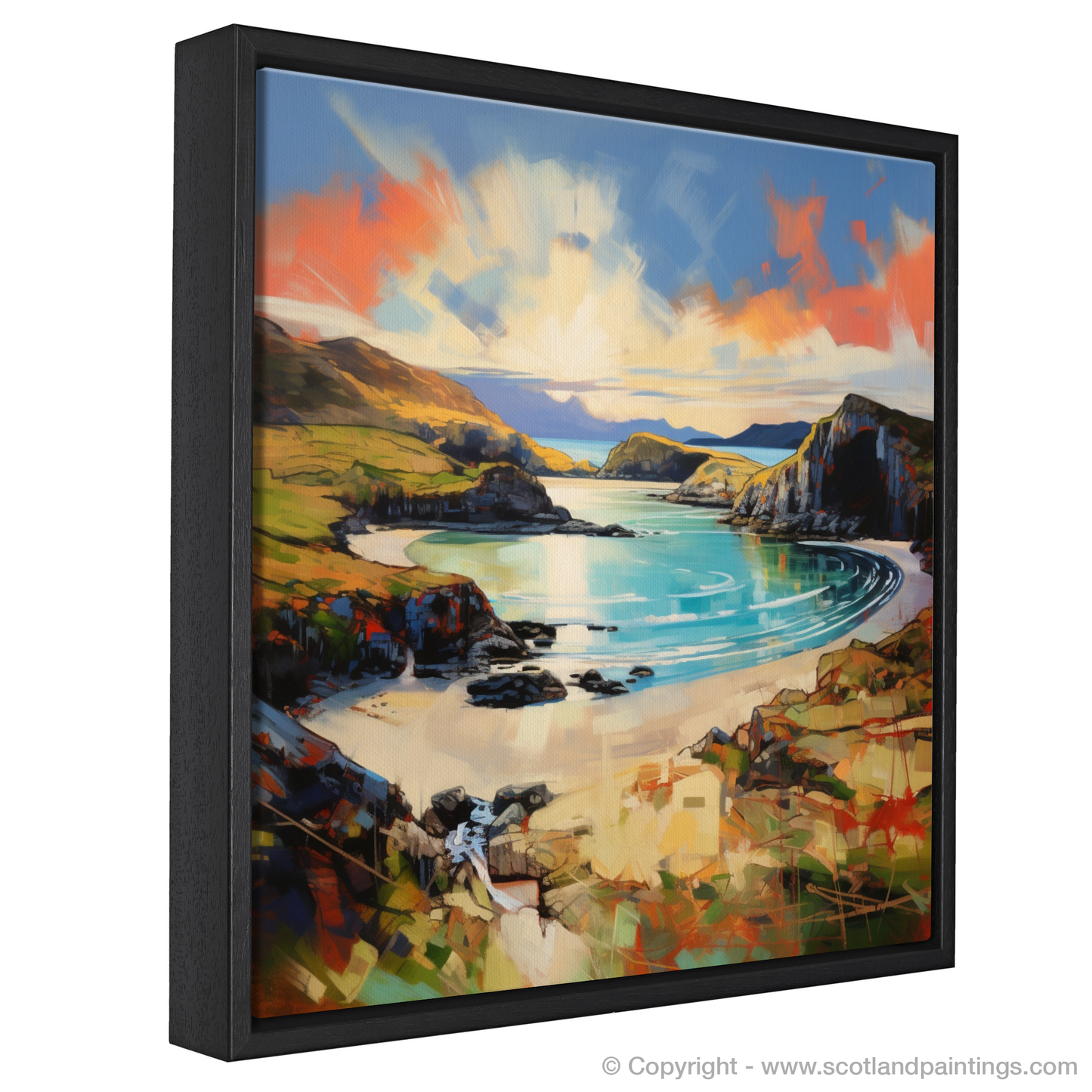 Painting and Art Print of Balnakeil Bay, Durness, Sutherland entitled "Expressionist Ode to Balnakeil Bay".