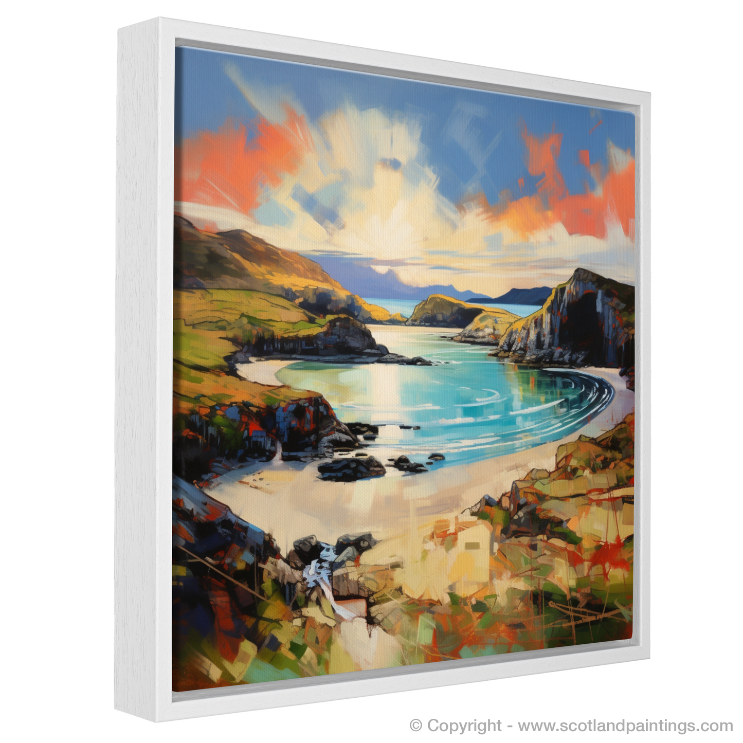 Painting and Art Print of Balnakeil Bay, Durness, Sutherland entitled "Expressionist Ode to Balnakeil Bay".