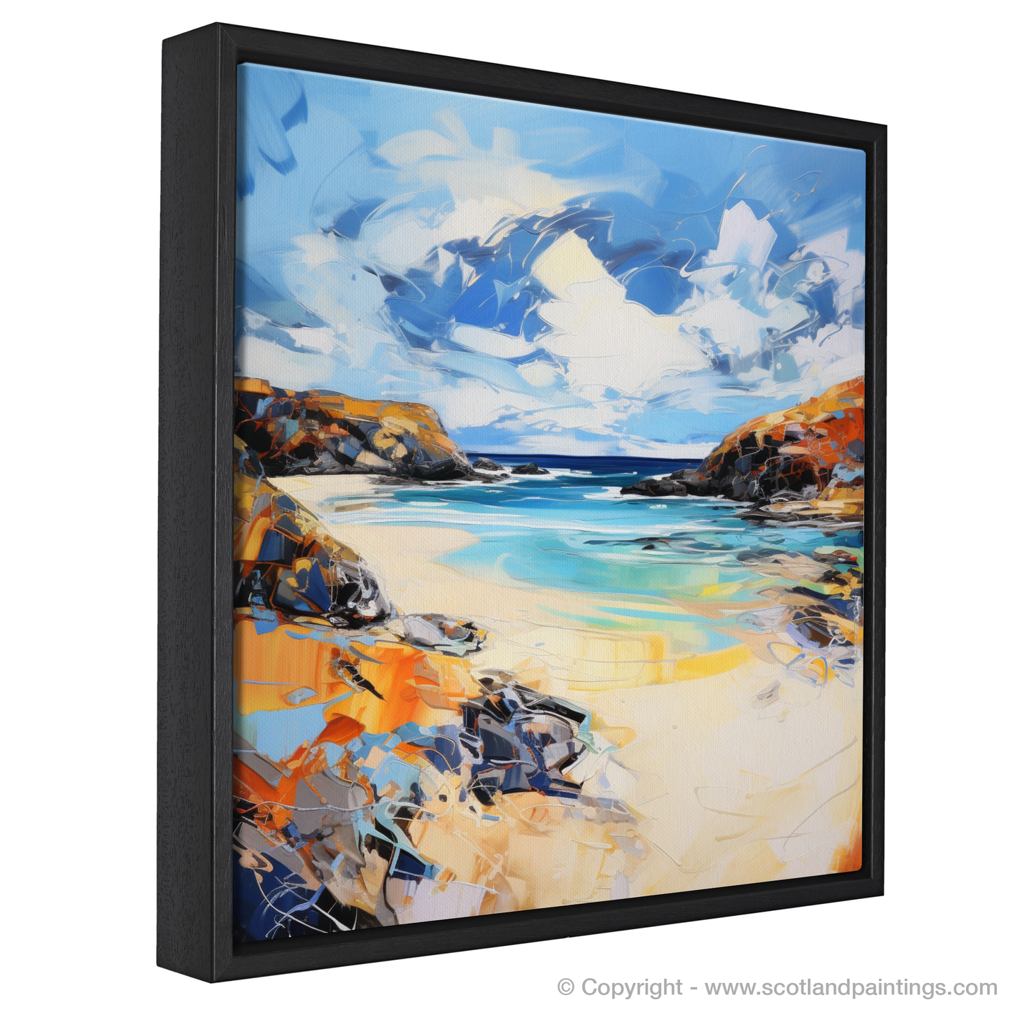 Painting and Art Print of Balnakeil Bay, Durness, Sutherland entitled "Expressionist Ode to Balnakeil Bay".